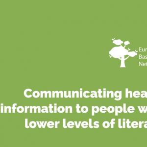 How to communicate information from the field of health to people with lower levels of literacy