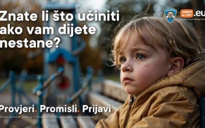 AMBER Alert Europe pokrenuo kampanju za usmjeravanje roditelja tijekom nestanaka djece
