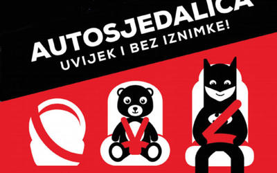 Objavljena nova brošura Autosjedalica uvijek i bez iznimke!