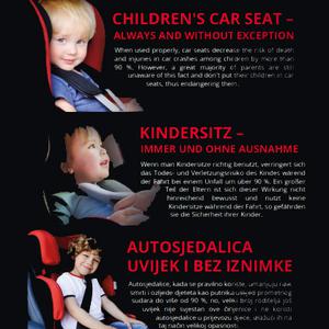 Autosjedalica - uvijek i bez iznimke (kraći letak)