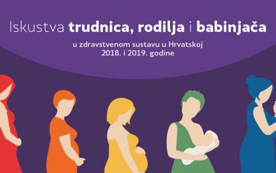 Iskustva trudnica, rodilja i babinjača u zdravstvenom sustavu 2018. i 2019. godine