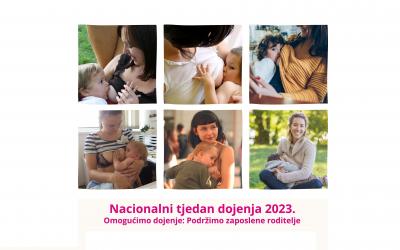 Proslavimo zajedno Nacionalni tjedan dojenja 2023.