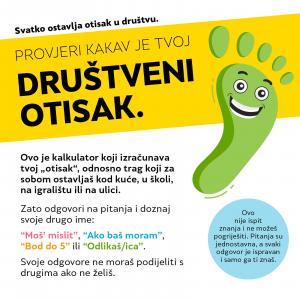 Kalkulator društvenog otiska - djeca